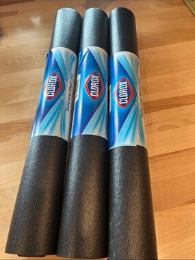 Clorox Black Solid Grip Shelf Liner Rolls